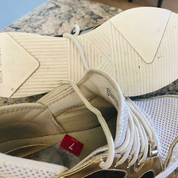 Michael Kors Gold and Brown Sneakers - - Picture 6 of 7